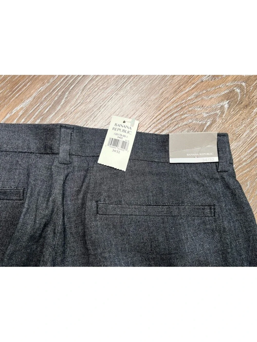 Banana Republic Stretch Dress Pants Black 34x32 Men's